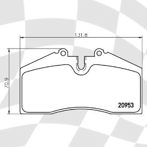 MINTEX 1457 F6R 18.00 RACING PADS