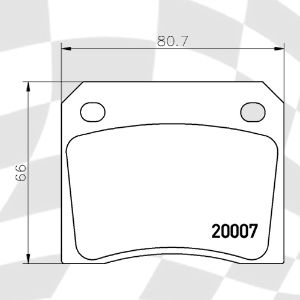 MINTEX 521 F2R 15.50 RACING PADS