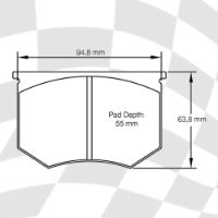 MINTEX 500 F4R 19.00 RACING PADS