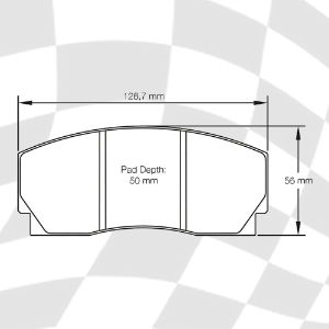 MINTEX 1201 F4R 16.50 RACING PADS