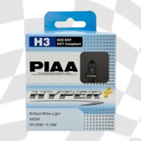 PIAA HE831 HYPER PLUS 4000K H3 55 = 110W 12v E MRK