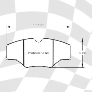 MINTEX 1284 F4R 16.00 RACING PADS