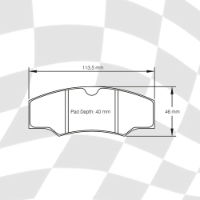 PAGID E1749 RS42 PADS (MDB1200)