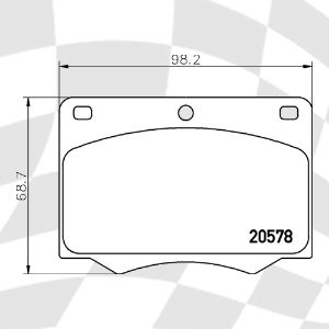 MINTEX MGB642 M1155 RACING PADS