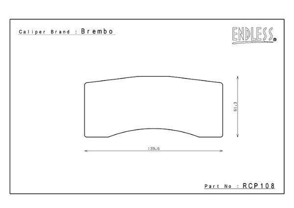 ENDLESS RCP108ME20-16 PADS